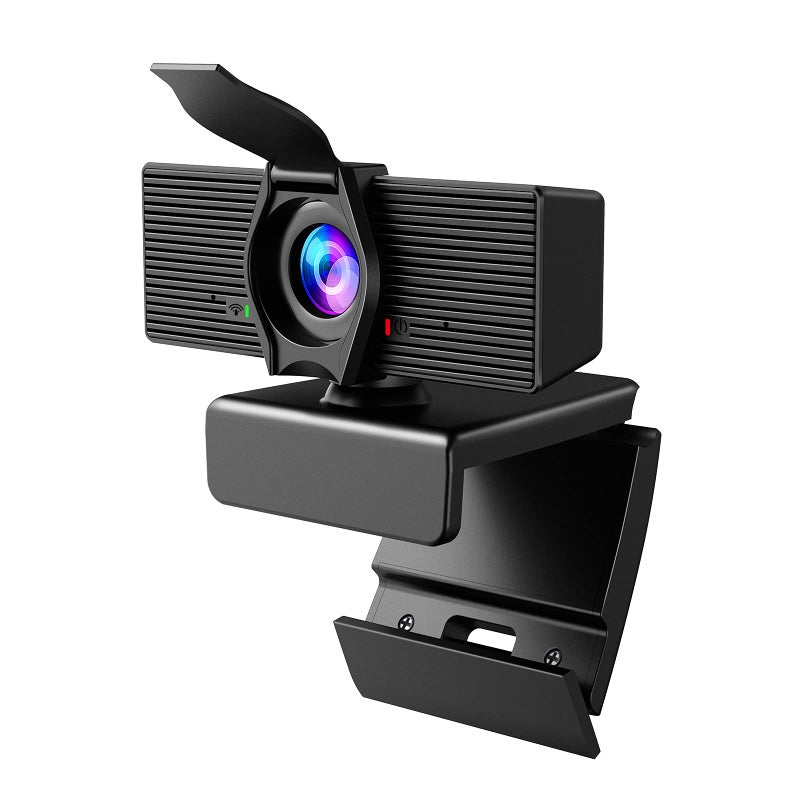 LITEPRO Webcam with Microphone & Privacy Cover, 1080P HD Web Computer Camera, USB Plug and Play Laptop PC Desktop Camera, Works with Zoom, Skype, Teams, Video Conferencing/Recording/Streaming - Image 1